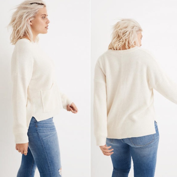 Madewell Sweaters - Madewell Patch Pocket Pullover Sweater